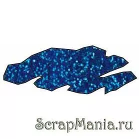 Краска для декорирования PicTixx в тубе, синяя с блестками (C. Kreul)
