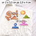 Нож "Школьная жизнь. Таб расписной", 2,9х4 см (ScrapMania)