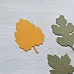 Набор вырубок "Листья", цвет оранжевый, зеленый Набор вырубок "Листья", цвет оранжевый, зеленый