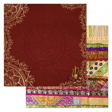 Бумага "Сердце востока. Гранат" (ScrapMania)