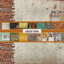 Набор бумаги 30х30 см "Edge of town. Гаражи", 8 листов (ScrapBerry's)