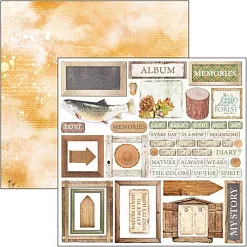 Набор бумаги 15х15 см "Into the wild", 24 листа (Ciao bella)