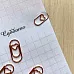 Набор скрепок "Сердечки", цвет медный (Китай)