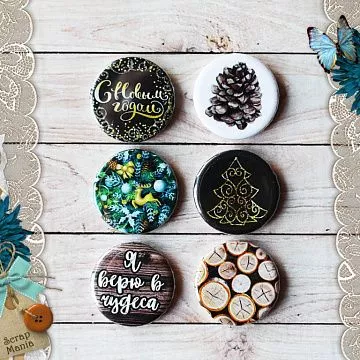 Набор фишек "Сканди Новый Год. Елочка" (ScrapMania)