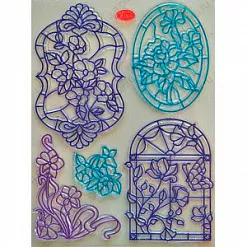 Набор штампов "Окна в цветах" (Viva Decor)