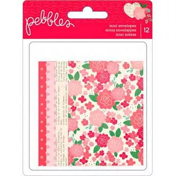 Набор бумажных конвертов "Любовные письма" (Pebbles)