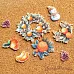 Набор тканевых высечек "Снежинки-мандаринки", 31 шт (ScrapMania)