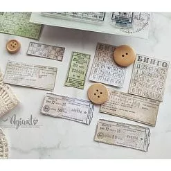 Штамп "Счастливые билеты", 6,9х3,7 см (AgiArt) Штамп "Счастливые билеты", 6,9х3,7 см (AgiArt)