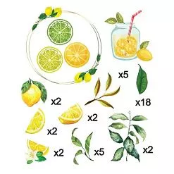 Набор высечек "Лимоны", 43 шт (Scrapmama)