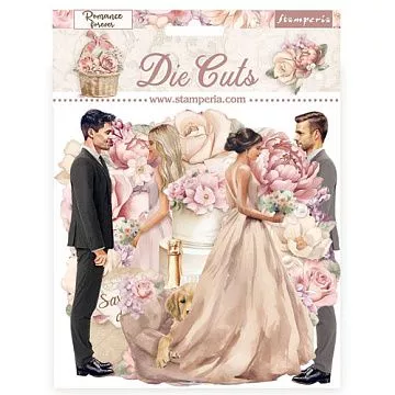 Набор вырубок из плотного картона "Romance Forever", 36 шт (Stamperia)
