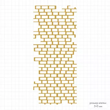 Нож "Кирпичи мелкие", 6,4х13,7 см (Mr.Painter)