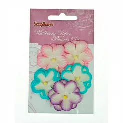 Набор цветочков "Анютины глазки", цвет голубой, фиолетовый, розовый (ScrapBerry's) Набор цветочков "Анютины глазки", цвет голубой, фиолетовый, розовый (ScrapBerry's)