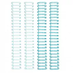 Набор пружин для брошюровщика, цвет аква, диаметр 2,54 см, 4 шт (We R Memory Keepers)