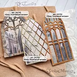 Нож "Окна. Готический витраж", 3,7х9 см (ScrapMania)