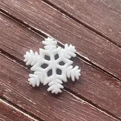 Акриловое украшение "Снежинка большая", 2,6х2,5 см, 1 шт Акриловое украшение "Снежинка большая", 2,6х2,5 см, 1 шт