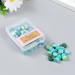 Сургуч в коробочке "Восьмигранник. Палитра водная", 90 шт (АртУзор) Сургуч в коробочке "Восьмигранник. Палитра водная", 90 шт (АртУзор)