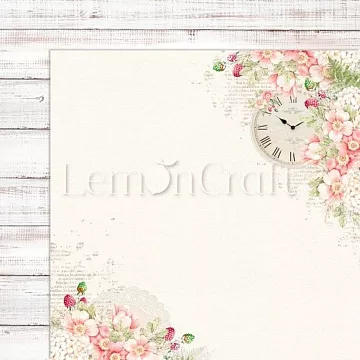 Бумага "Raspberry Garden 01" (Lemon Craft)