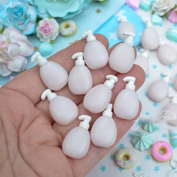 Миниатюра "Флакон с дозатором светло-розовый", 1,4х2,5 см, 1шт (Югарт)