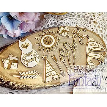 Набор украшений из чипборда "Орнамент" (Fantasy)