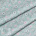Отрез ткани 39х50 см "Розы с завитками на мятном" (Cotton)