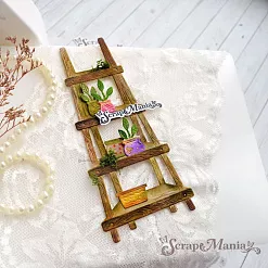 Нож "Цветочный магазин. Этажерка", 6,6х14,4 см (ScrapMania)