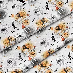 Отрез ткани 79х50 см "Девочка с тыквой" (Cotton)