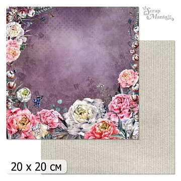 20х20 Бумага "Танцы ветра. Дизайн 3" (ScrapMania)