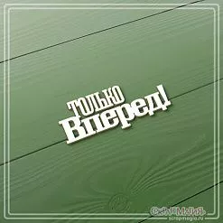 Чипборд "Только вперед!", 2,4х5,9 см (СкрапМагия)