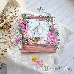 Нож "Весенняя романтика. Рамка с птичкой", 11х12,3 см (ScrapMania) Нож "Весенняя романтика. Рамка с птичкой", 11х12,3 см (ScrapMania)