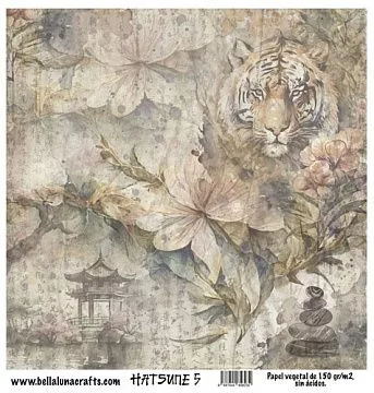 Веллум 30х30 см "Hatsune 5" (BellaLuna)