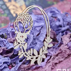 Украшение из чипборда "Рамка ботаника 758" (Fantasy) Украшение из чипборда "Рамка ботаника 758" (Fantasy)