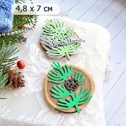 Нож "Ветка кедра с шишкой", 4,8х7 см (ScrapMania)