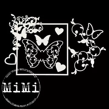 Набор украшений из чипборда "Узорная коллекция. Крылья" (MiMi Design)