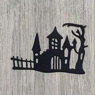 Нож "Заброшенный дом", 5х7,5 см (ArtScrap)