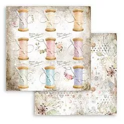 УЦЕНКА Бумага 30х30 см "Romantic collection. Threads. Thread" (Stamperia)