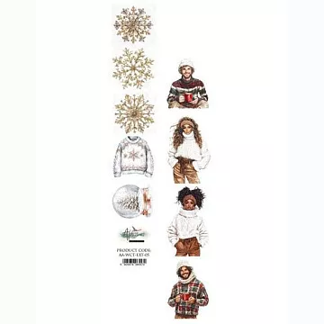 Бумага 6х30 см "Wonderful Christmas Time 05" (Alchemy of Art)