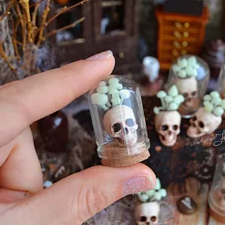 Миниатюра "Череп с грибами в колбе", 1 шт (Югарт) Миниатюра "Череп с грибами в колбе", 1 шт (Югарт)