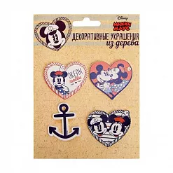 Набор деревянных украшений "Дисней. Морской. Микки Маус" (АртУзор)