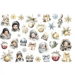 Набор высечек "Зима-время чудес. Дети", 30 шт (ScrapbookDesigns)