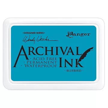 Водостойкая перманентная подушечка Archival Ink Bluebird синяя птица (Ranger)