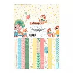 Набор бумаги А4 "Пойдем гулять!", 9 листов (Scrapodelie)