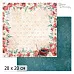 20х20 Бумага "Багряный винтаж. Дизайн 2" (ScrapMania)
