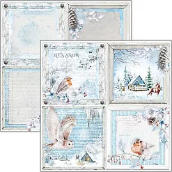 Набор бумаги 30х30 см "Winter Journey", 8 листов (Ciao bella)