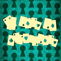 Набор украшений из чипборда "Карты" (Muscari) Набор украшений из чипборда "Карты" (Muscari)