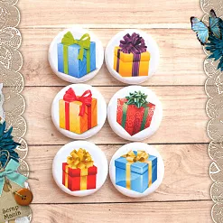 Набор фишек "Подарки" (Scrapmania) Набор фишек "Подарки" (Scrapmania)