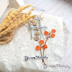 Нож "Длинные растения. Ветки физалиса", 3,1х8, см (ScrapMania)