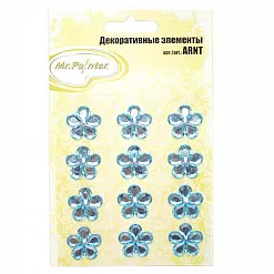 Набор страз "Цветы. Голубые", 12 шт (Mr.Painter)