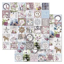 Бумага "Новогодние гномы. Адвент-календарь" (ScrapMania) Бумага "Новогодние гномы. Адвент-календарь" (ScrapMania)