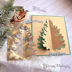 Нож "Открытка 3D. Большая елка", 8х10 см (ScrapMania)