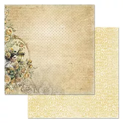 Набор бумаги 30,5х30,5 см "Затерянная среди роз", 12 листов (ScrapMania)